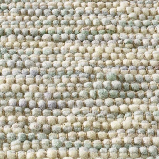 Wollen vloerkleed - Kaia groen - close up materiaal, thumbnail