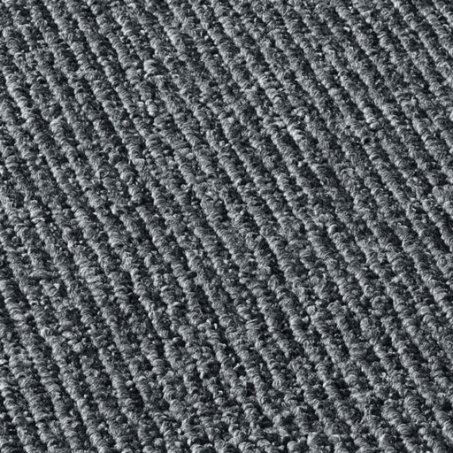 Laagpolig vloerkleed rond - Fleur antraciet - close up materiaal, thumbnail