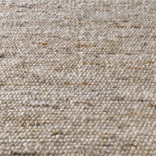 Wollen vloerkleed - Bokn beige - close up materiaal, thumbnail