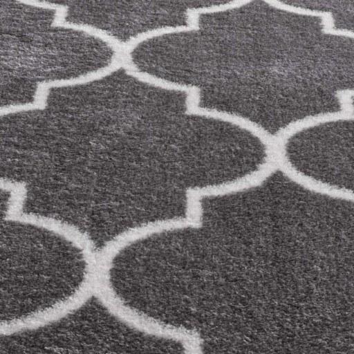 Wasbaar vloerkleed - Trellis donkergrijs/wit - close up materiaal, thumbnail