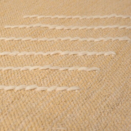 Bohemian vloerkleed - Cueva geel/beige - close up materiaal, thumbnail