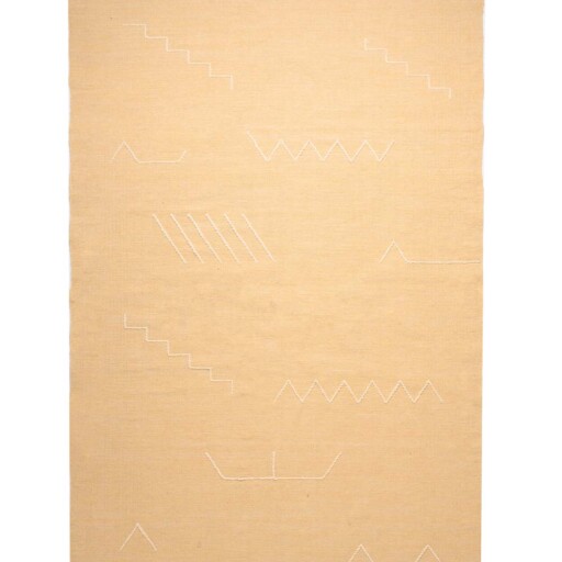 Bohemian vloerkleed - Cueva geel/beige - overzicht