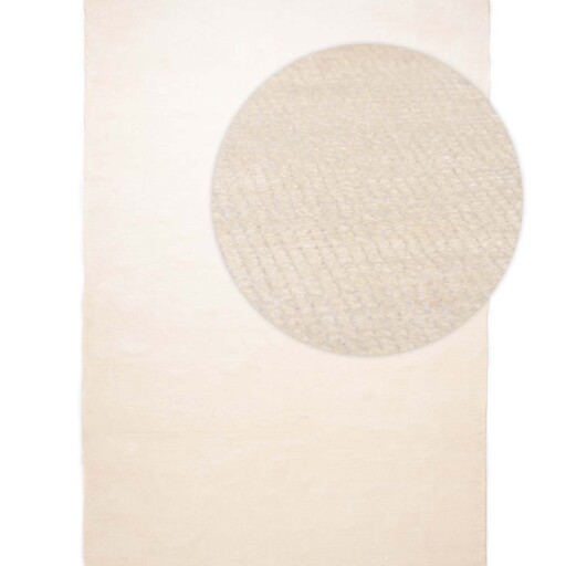Viscose vloerkleed - Gem wit - overzicht