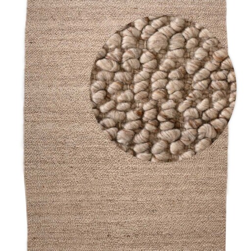 Wollen vloerkleed - Agder beige - overzicht