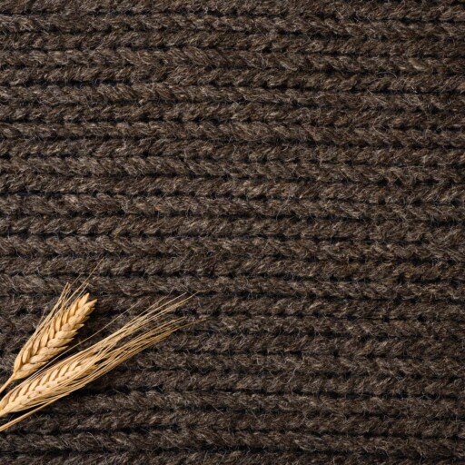 Wollen vloerkleed - Narvik Taupe - close up materiaal, thumbnail