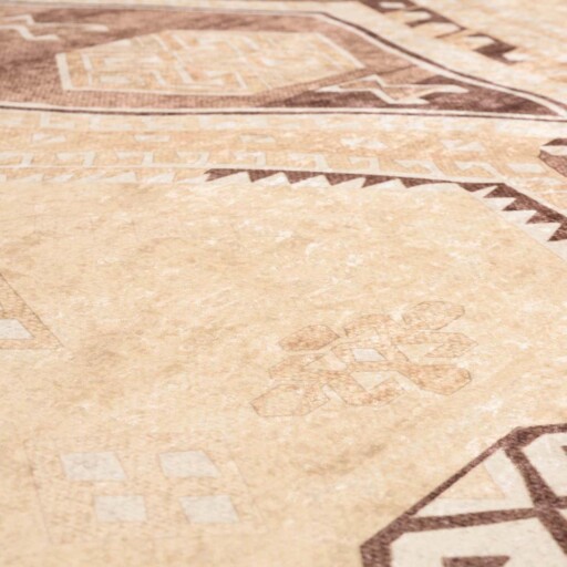 Berber vloerkleed wasbaar - Moderna crème - close up materiaal, thumbnail