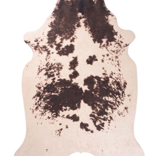 Koeienhuid vloerkleed - Happy Spotted Cow bruin/wit - overzicht boven