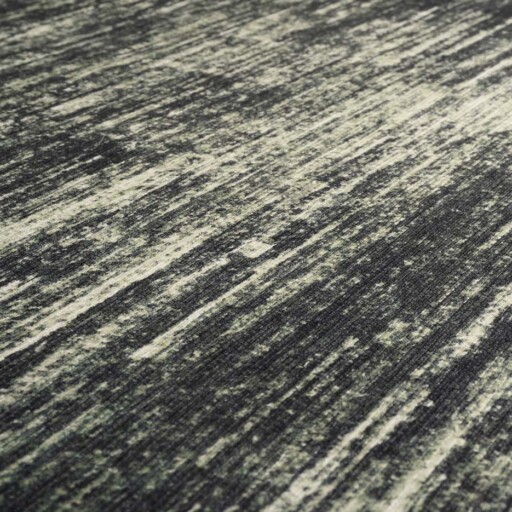 Vintage vloerkleed - Fade Blend groen - close up materiaal, thumbnail