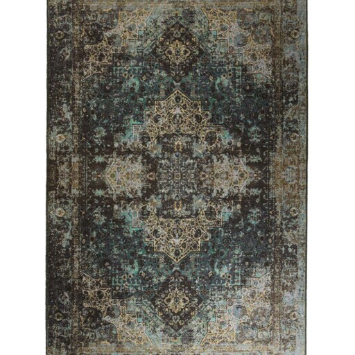 Vintage vloerkleed - Fade No.2 groen - overzicht boven