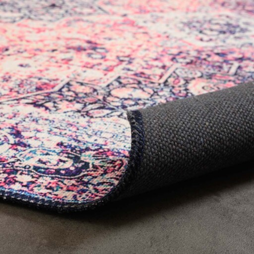 Vintage vloerkleed - Fade No.2 multi - close up vouw, thumbnail