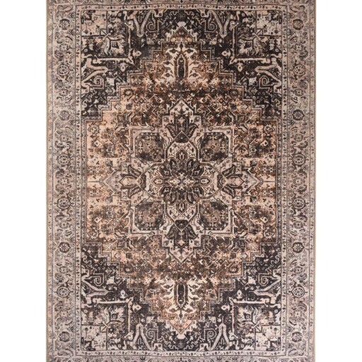 Vintage vloerkleed - Fade No.3 beige - overzicht boven
