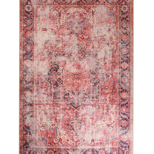 Vintage vloerkleed - Fade Noble rood - overzicht boven