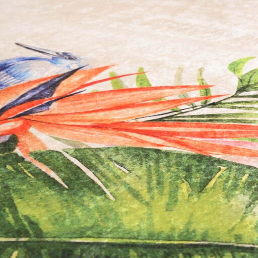 Vloerkleed jungle wasbaar - Moderna Multi - close up materiaal, thumbnail