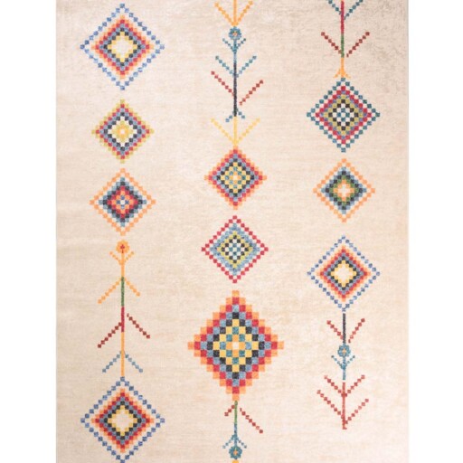 Bohemian vloerkleed wasbaar - Moderna multi - overzicht boven