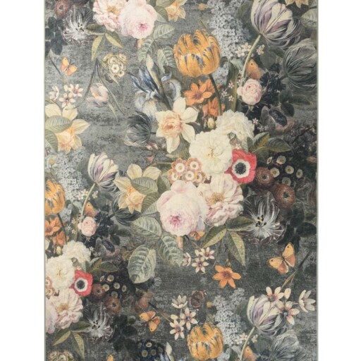 Vloerkleed bloemen wasbaar - Moderna multi - overzicht boven