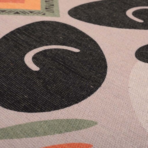 Vloerkleed wasbeer kinderkamer - Wasbaar grijs - close up, thumbnail