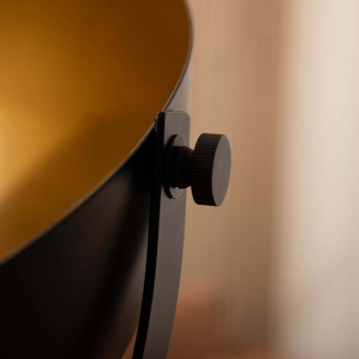 Staande lamp industrieel - Cone zwart