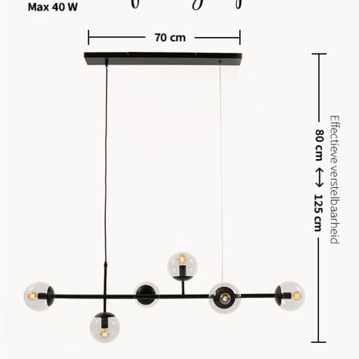 Design hanglamp - Sphère zwart