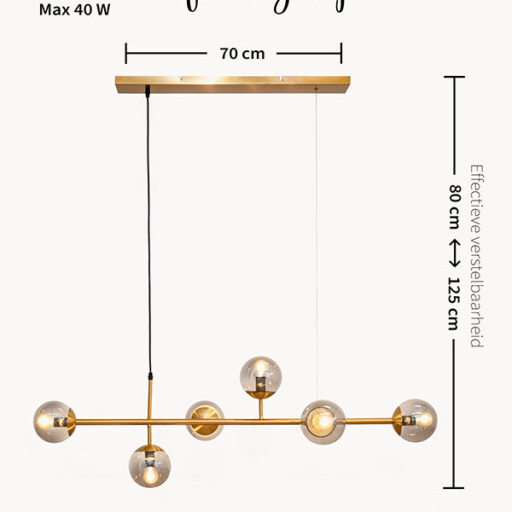 Design hanglamp - Sphère messing